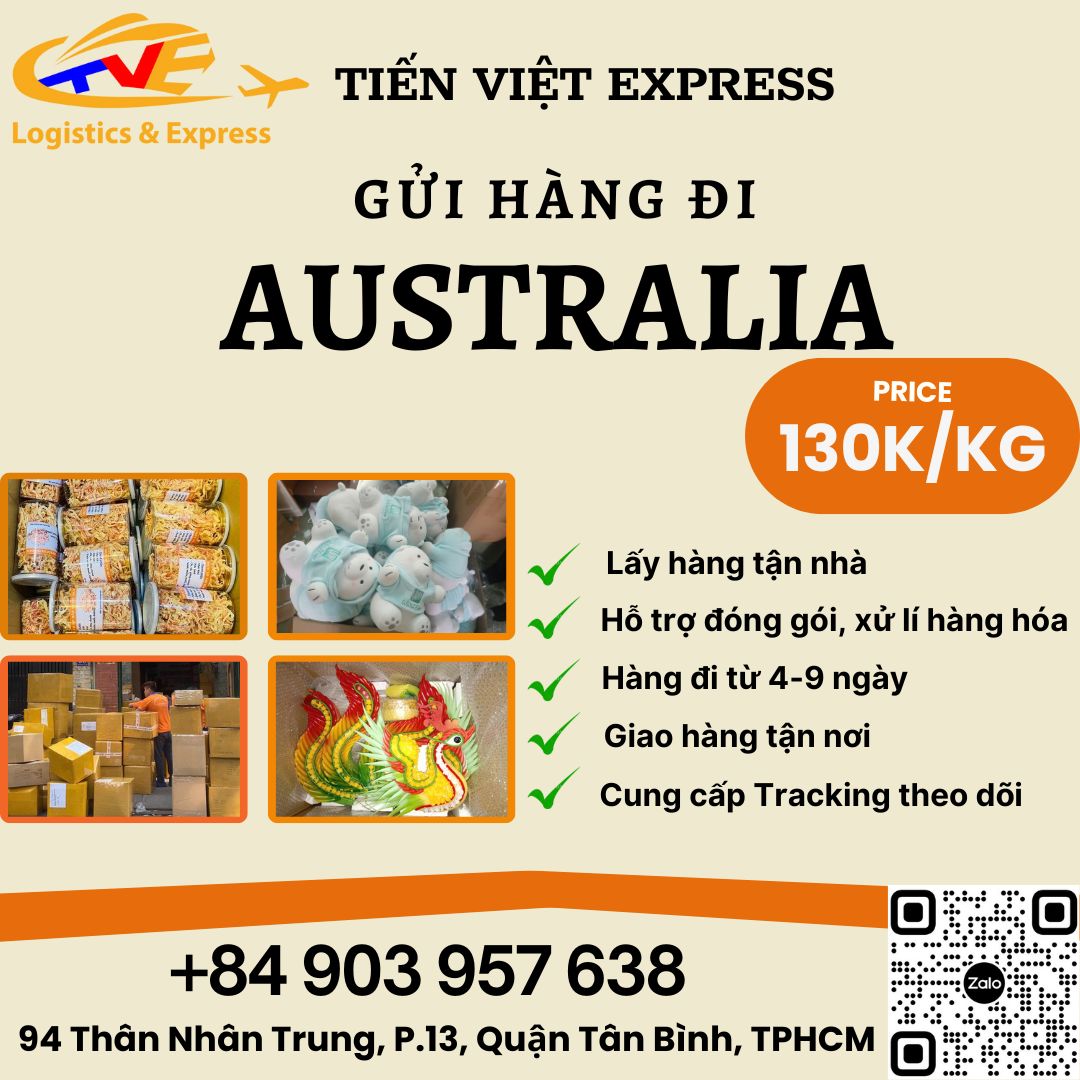 Gửi hàng đi Úc- Tiến Việt Express